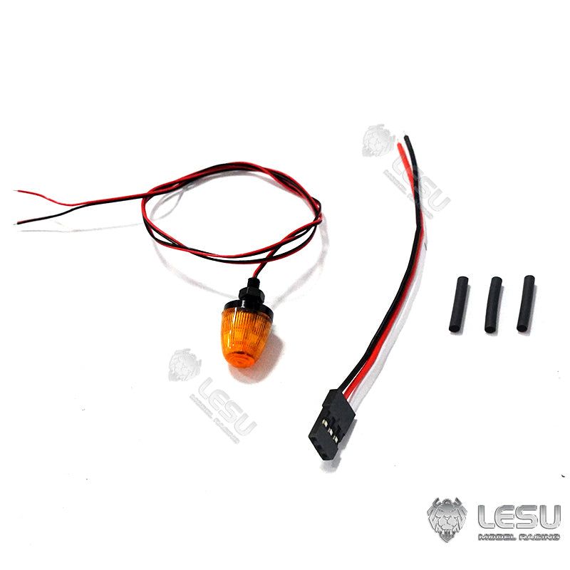 LESU Universal Spare Part Rotating Warning Light DIY Suitable for RC Tractor Truck Radio Controlled Dumper Trailer Cars