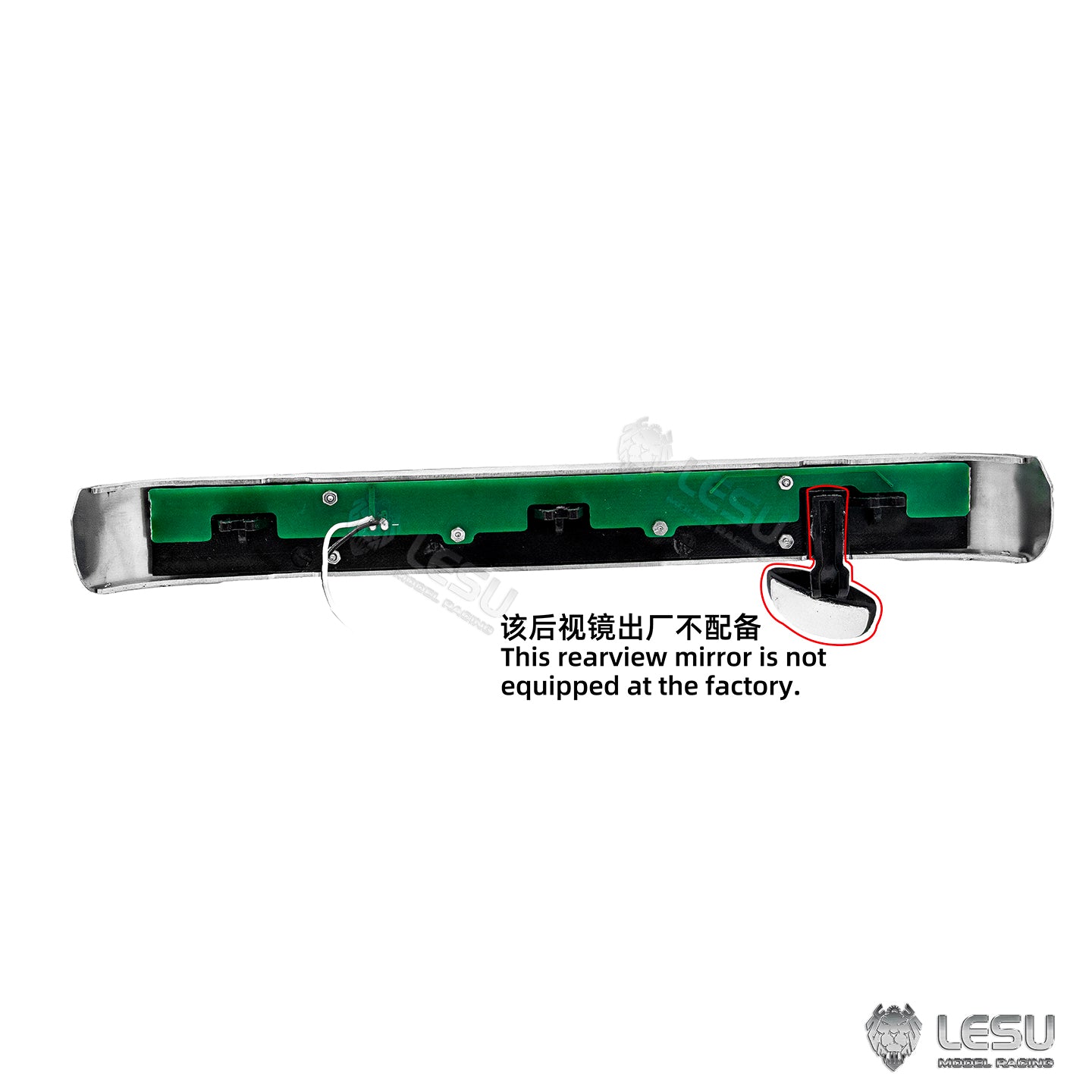 Metal Sun Visor 3V LED Spotlight Sun Shield for DIY TAMIYA 1/14 RC Tractor Truck 770S Remote Control Lorry Car Model Vehicles