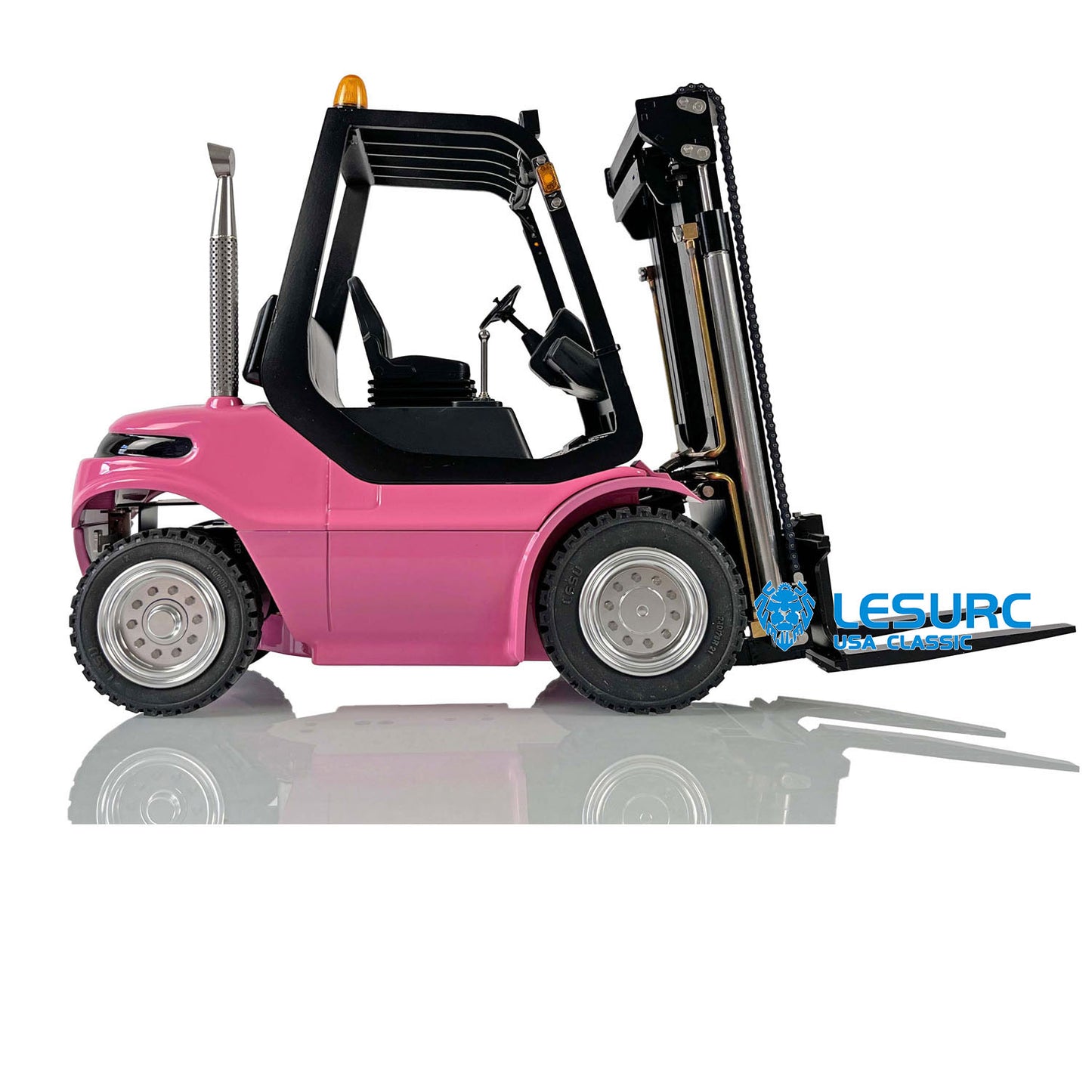 1/14 Scale LESU RC RTR Model Forklift Assembled Transfer Car Truck W/ Motor Servo ESC Light Sound Radio Battery Driver Charger