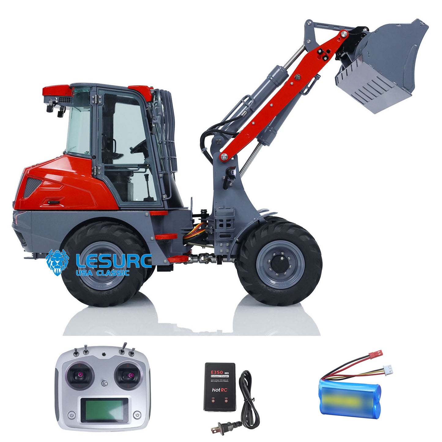 LESU 1/14 AOUE-MCL8 Hydraulic RC Loader Remote Control Construction Vehicles Painted Assembled ESC Servo Motor