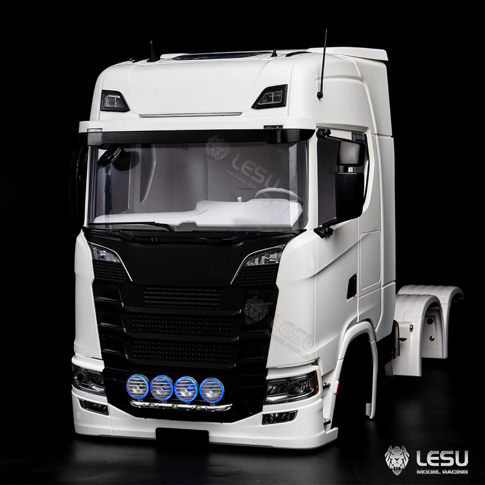 LESU Stainless Steel 1/14 Scale Headlight Spot Lamp for 770S R470 R620 RC Tractor Truck Model Radio Control Dumper Spare Part
