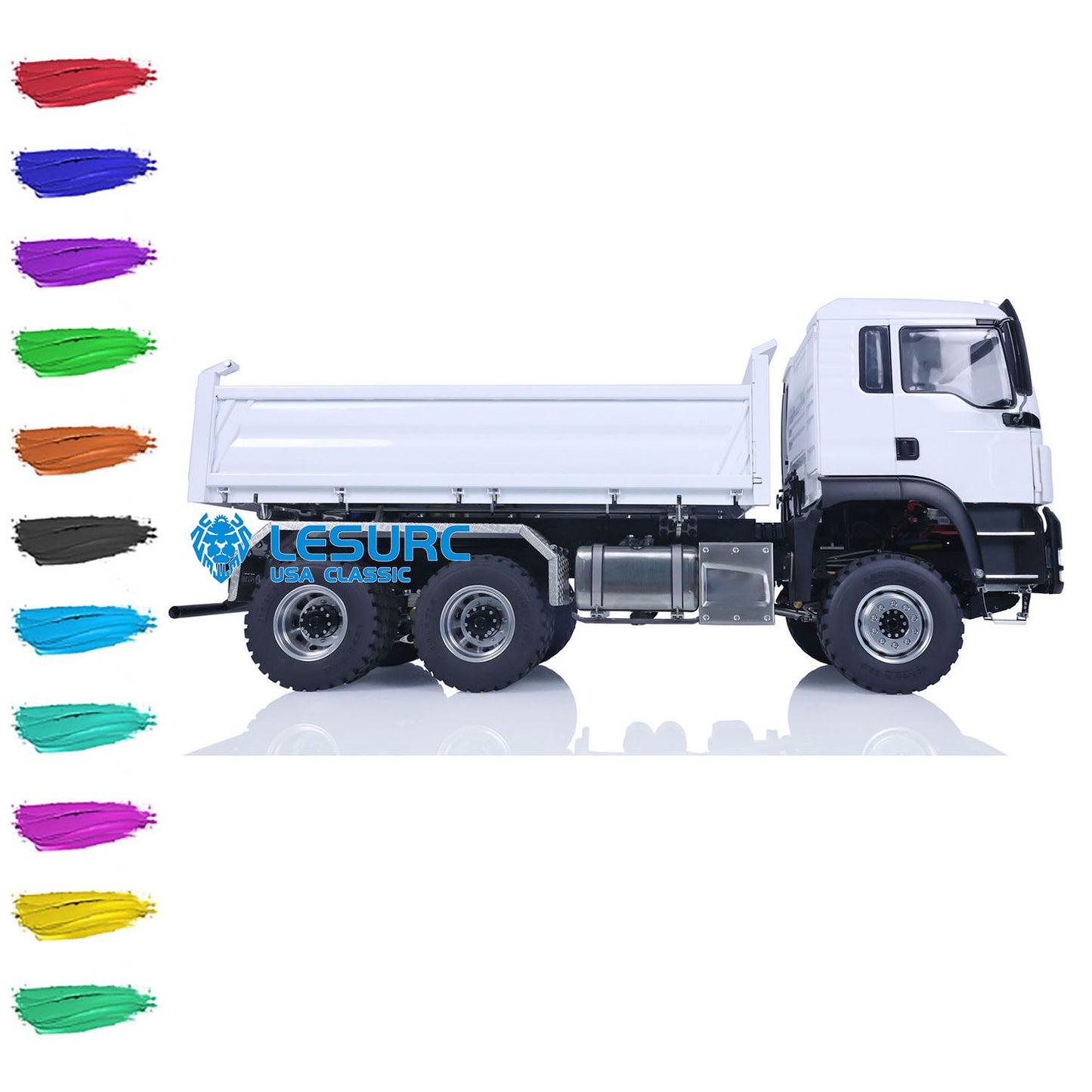 LESU Metal 1/14 RC Hydraulic Euipment Radio Control Dumper Truck RTR Tipper Emulated Car Hobby Model Optional Version