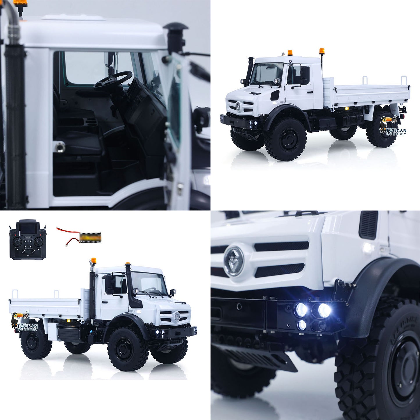 LESU U4023 4X4 1/14 RC Off Road Vehicle Metal ATV Light Truck MT44023 Model Light Sound Wheel Reduction Axle Lock Radio Battery