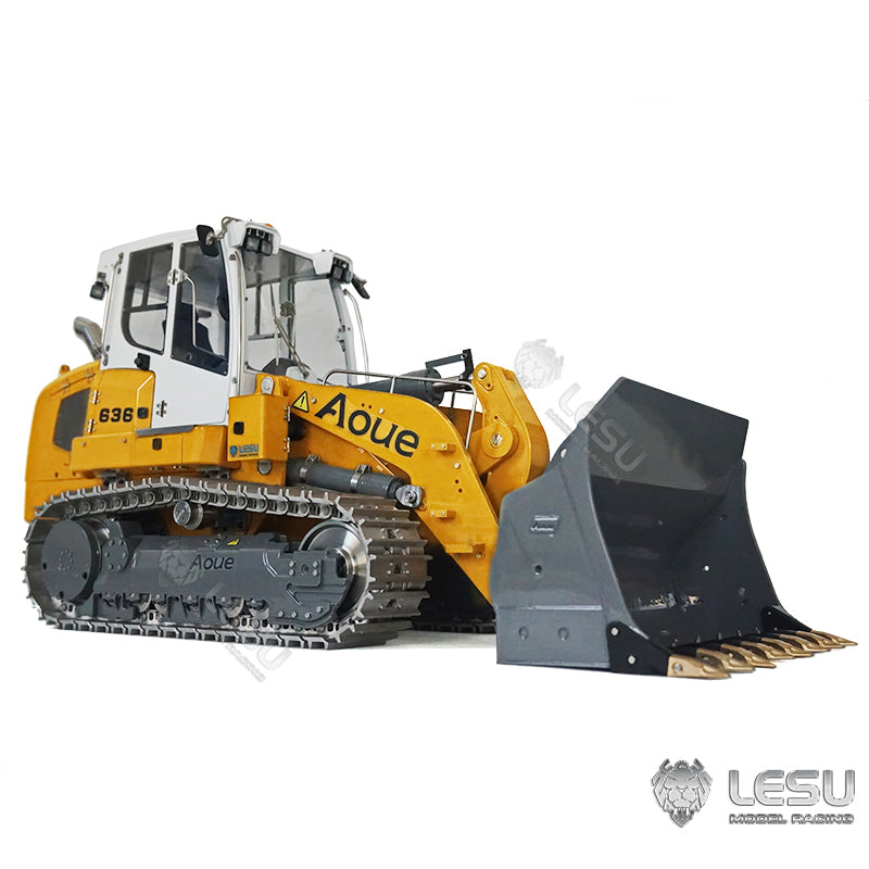 LESU 1/14 Metal Hydraulic Tracked 2CH Valve RC Painted Loader W/ PL18EVLITE Radio Servo ESC Decals Light Sound System Motor