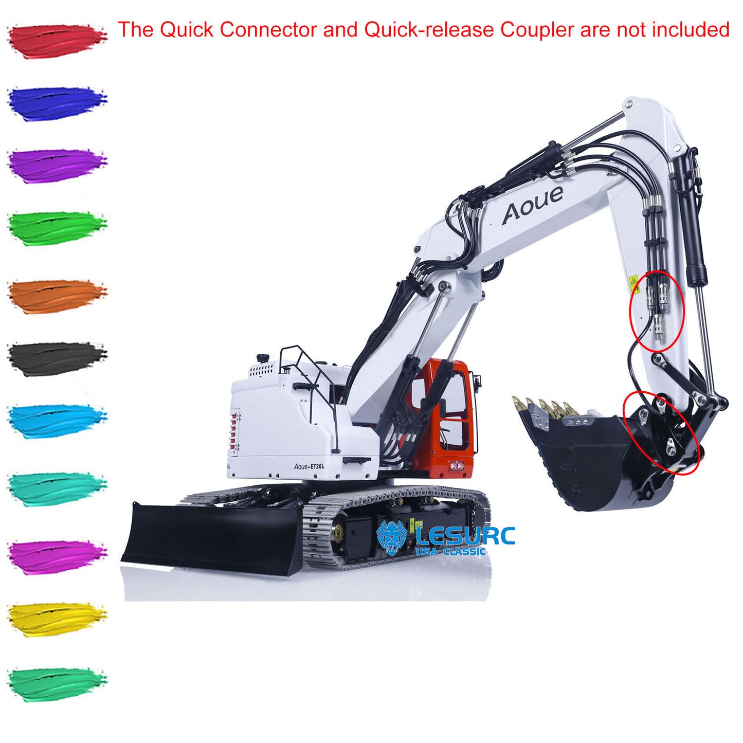 LESU Metal Aoue ET26L 1/14 Hydraulic RC Excavator Assembled Painted Radio Control Digger Hobby Model Emulated Contruction Vehicle