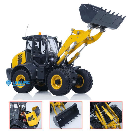 LESU Aoue-WA100M-8 1/14 Metal 4X4 RC Hydraulic Loader A0021 with Brushless Motor 3+1CH Valve Sound Light for Scale Model Exhibitions