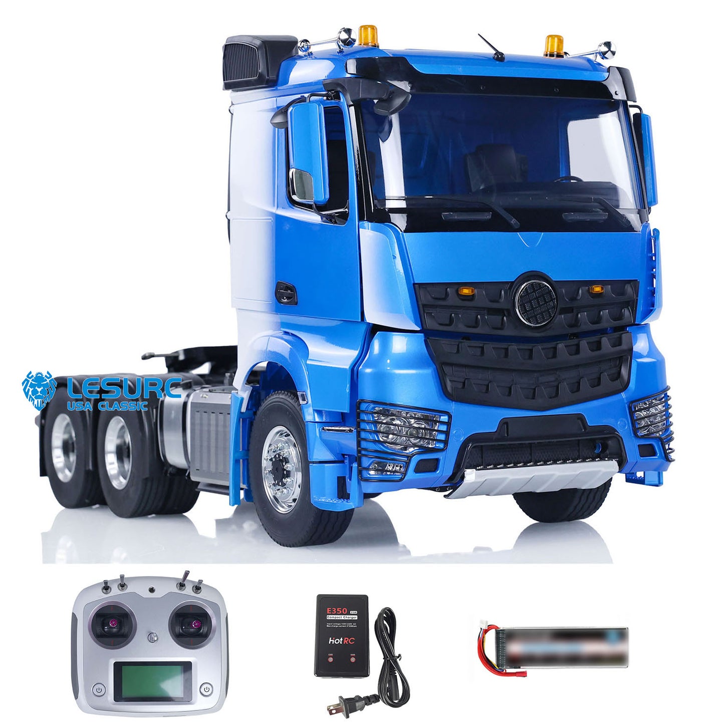 LESU 1/14 6x6 RC Tractor Truck RTR Wireless Controlled Car Painted Assembled Hobby Model Metal Chassis Sounds ESC Motor