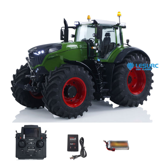 Brand New LESU AOUE 1050 4x4 1/14 Hydraulic Metal RC Tractor Emulated Car Models XE Lite PL18EVlite Radio Battery Smoke Sounds