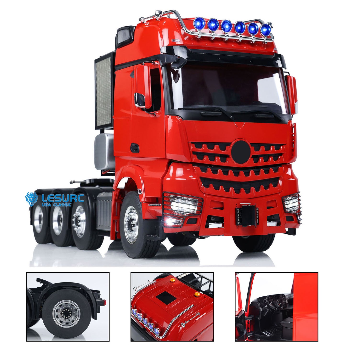 LESU 1/14 Metal RC Highline Tractor Truck Model 3363 1851 Radio Control Heavy-duty Metal Chassis W/ Light & Sound Systems ESC