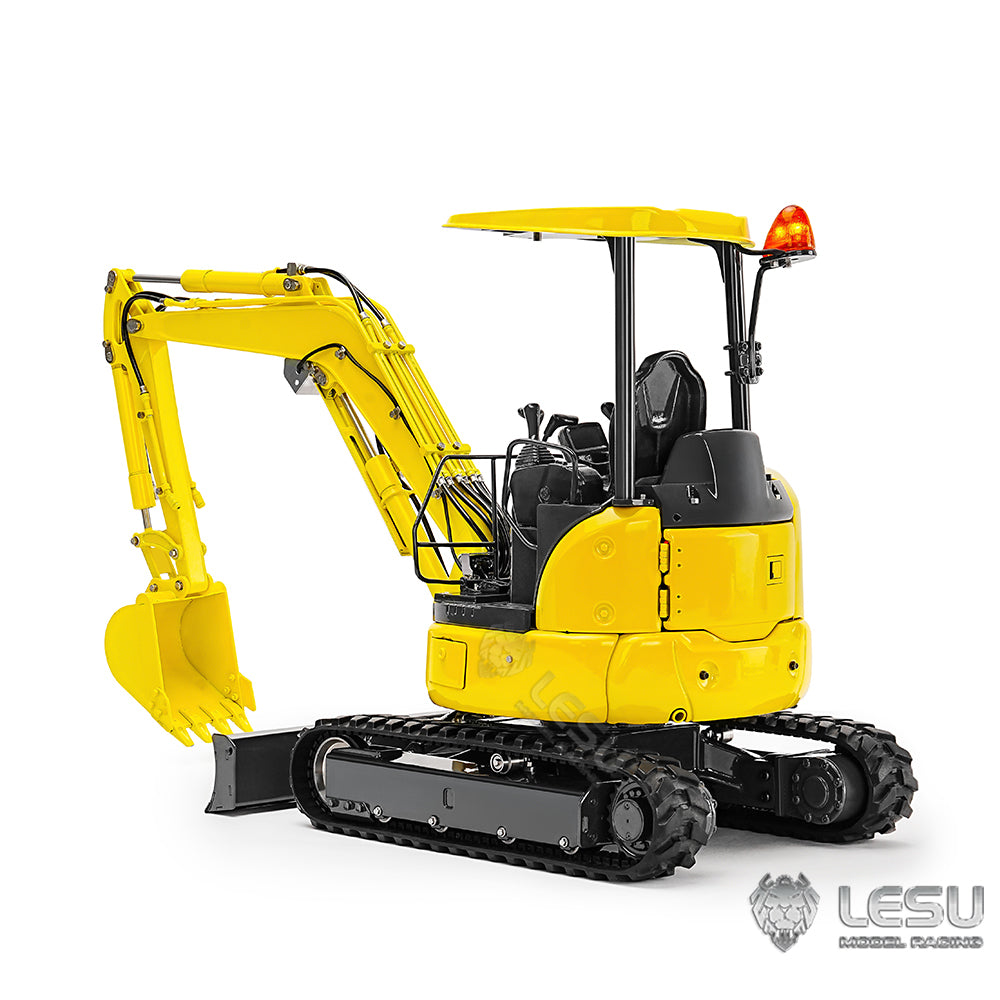 Newly Released LESU 1/14 Mini RC Hydraulic Excavator PC30 Metal Radio Controlled Digger Model Emulated Construction Vehicle Toy