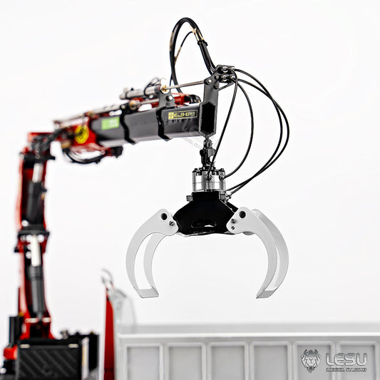 LESU Hydraulic Metal Wood Clamp Assembled for 1/14 RC Timber Crane Remote Control Truck Car RC Excavator