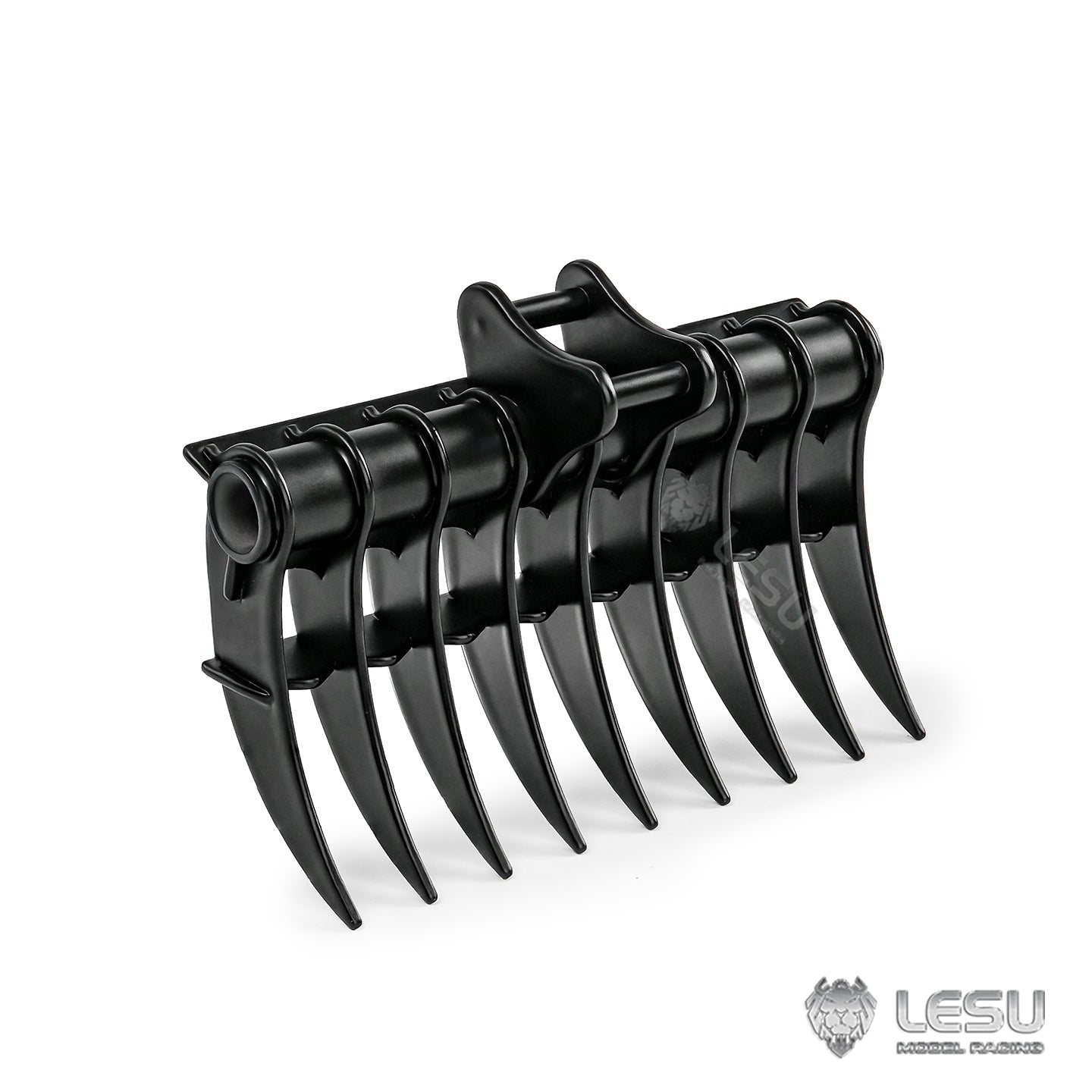 Metal Log Grapple Clamp Leveling Beam Grading Bucket Cultivator Rake Ripper Sieve Bucket for LESU Aoue PC30 B0003 1/14 RC Hydraulic Excavator Remote Control Mini Digger