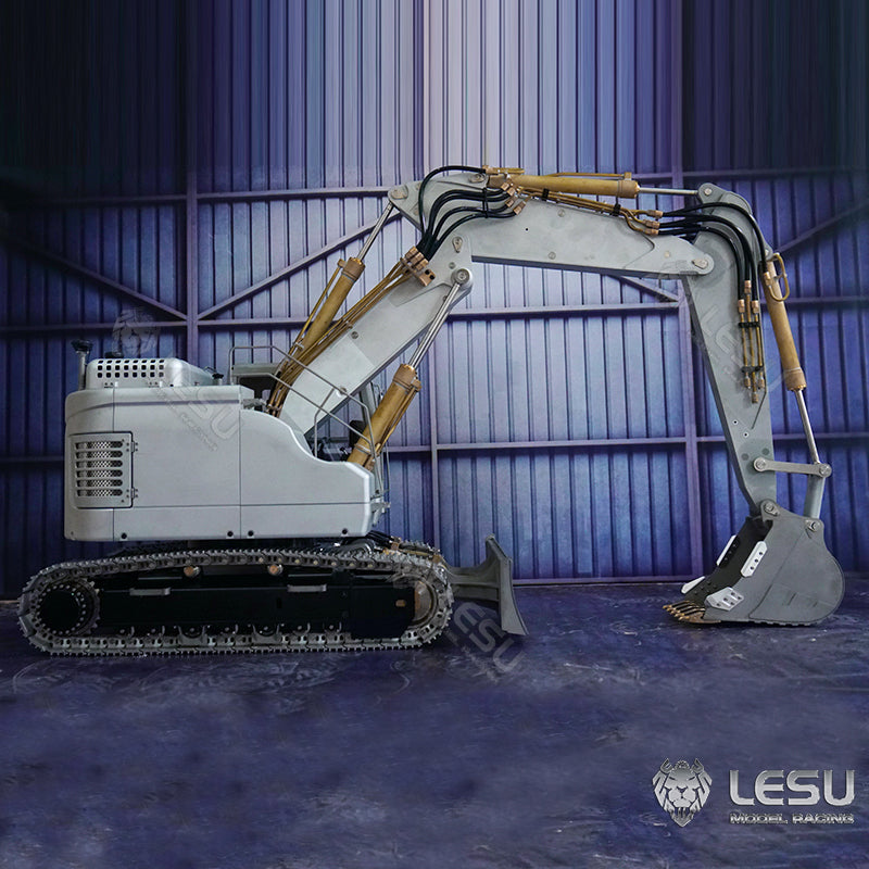 LESU 1/14 Metal RC Hydraulic Excavator Kits Aoue ET26L DIY Model Pump Valve ESC GPS Remote Control Construction Vehicles