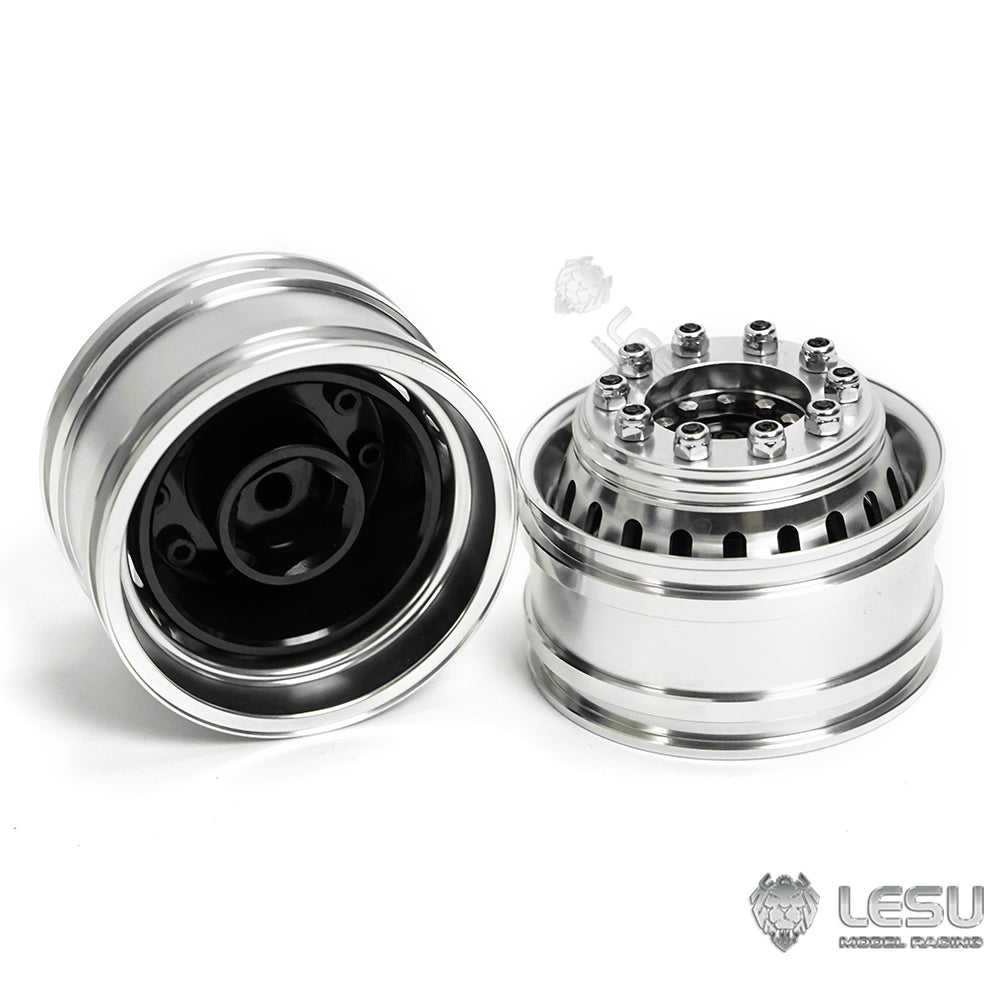 LESU Metal Wheel Hubs Hexagon Bearing Brake Drum Suitable for 1/14 RC Car Remote Control Dumper Tipper Truck Spare Part