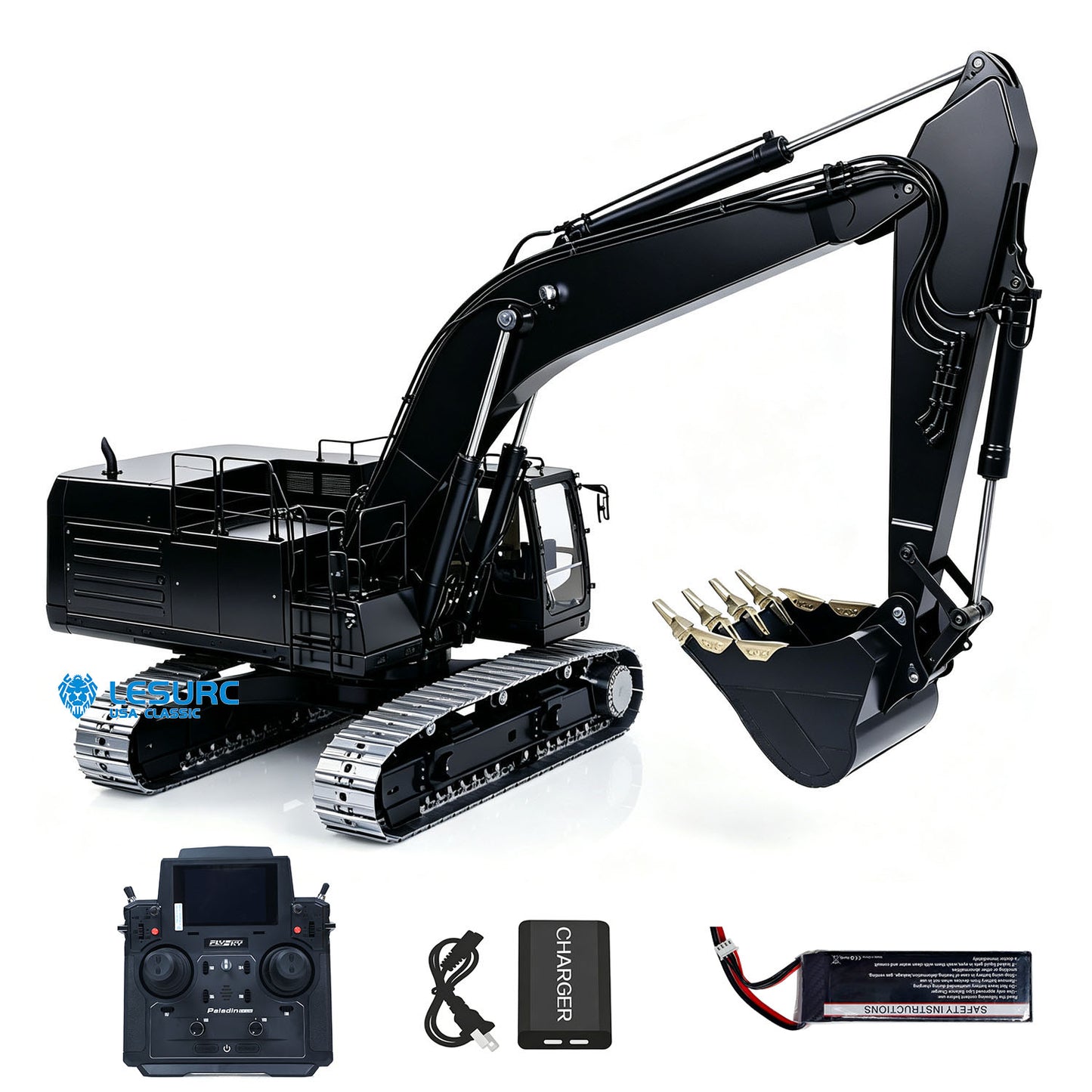 LESU 1/14 Hydraulic RC Excavator C374F Remote Control Digger Heavy Construction Car Flysky Paladin PL18EV LITE Radio 6CH Valve