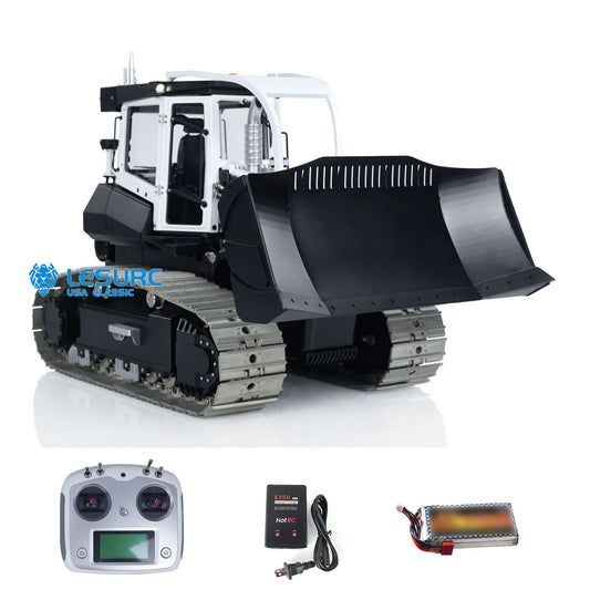 LESU 1/14 RC Dozer Metal Hydraulic Aoue 850K Remote Control Bulldozer Control Simulation Construction Vehicle Models Light Sound