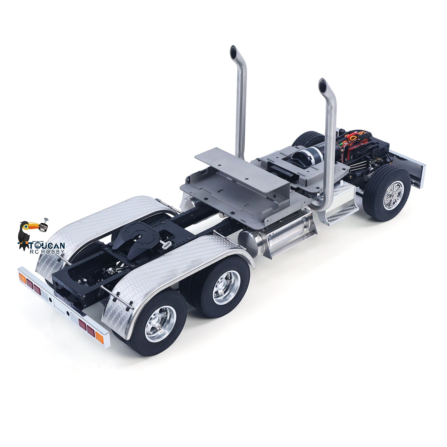 LESU 1/14 Scale Metal 6*6 Chassis for Remote Controlled Tractor Truck Motor Servo DIY Model W/O Battery Charger ESC
