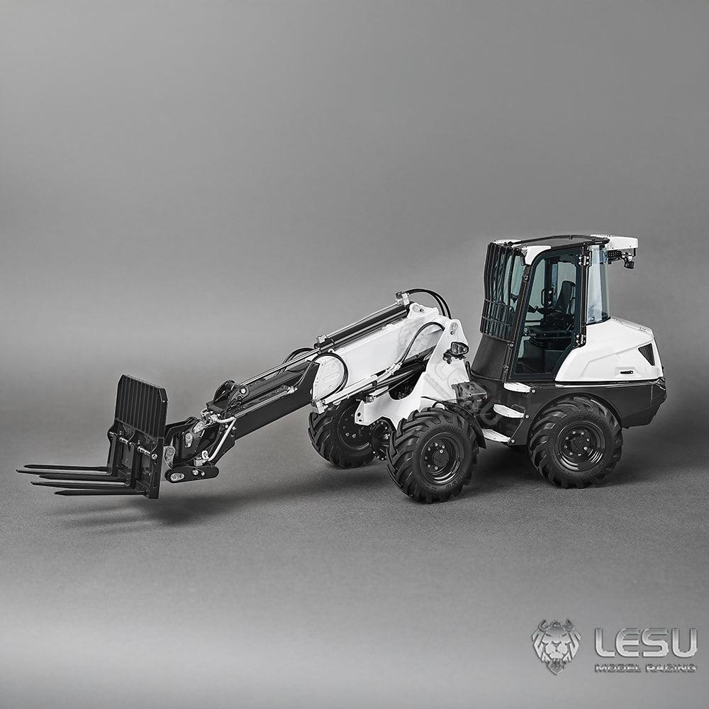 LESU 1/14 RC Hydraulic Loader AT1050 Telescopic Arm Model Radio Control Truck Simulation Construction Vehicle Model ST8 Remote