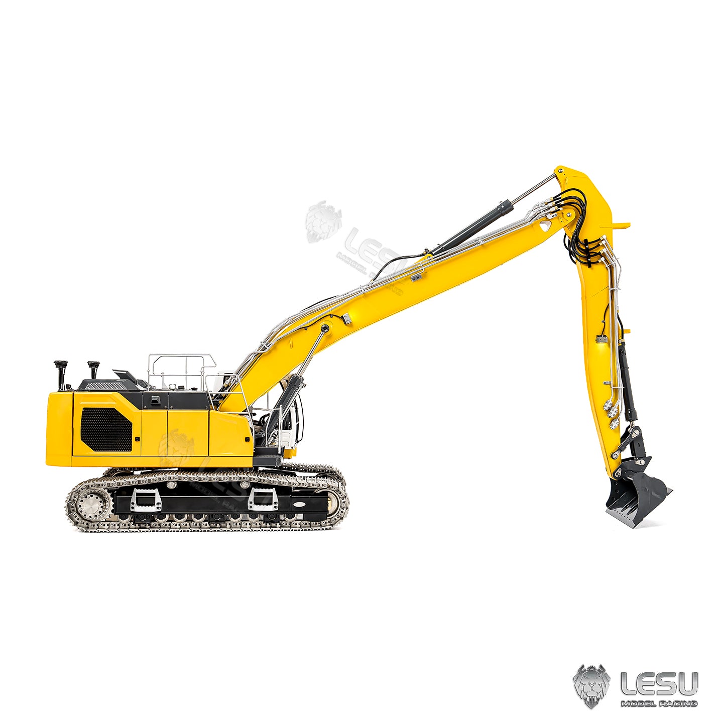 LESU AOUE LR945 1/14 RC Metal Hydraulic Tracks Excavator Long Arm Digger Model PL18EV LITE Radio System 7CH Reversing Valve