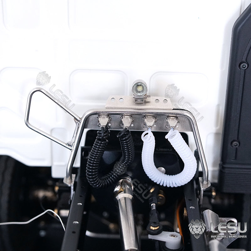 LESU Metal Tube Rack Spotlight for 1/14 DIY RC TAMIYA Tractor Truck Model Remote Control Lorry Model Vehicles