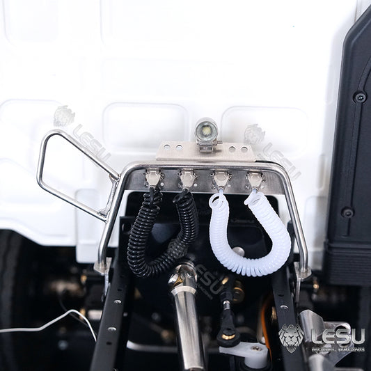 LESU Metal Tube Rack Spotlight for 1/14 DIY RC TAMIYA Tractor Truck Model Remote Control Lorry Model Vehicles