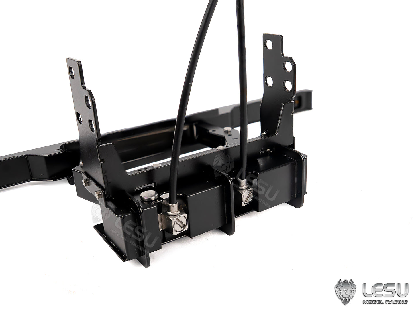LESU Metal Hydraulic Telescopic Rear Tail Bumper Sets for Roll On Off Dumper DIY 1/14 Remote Control Truck Model Without Light