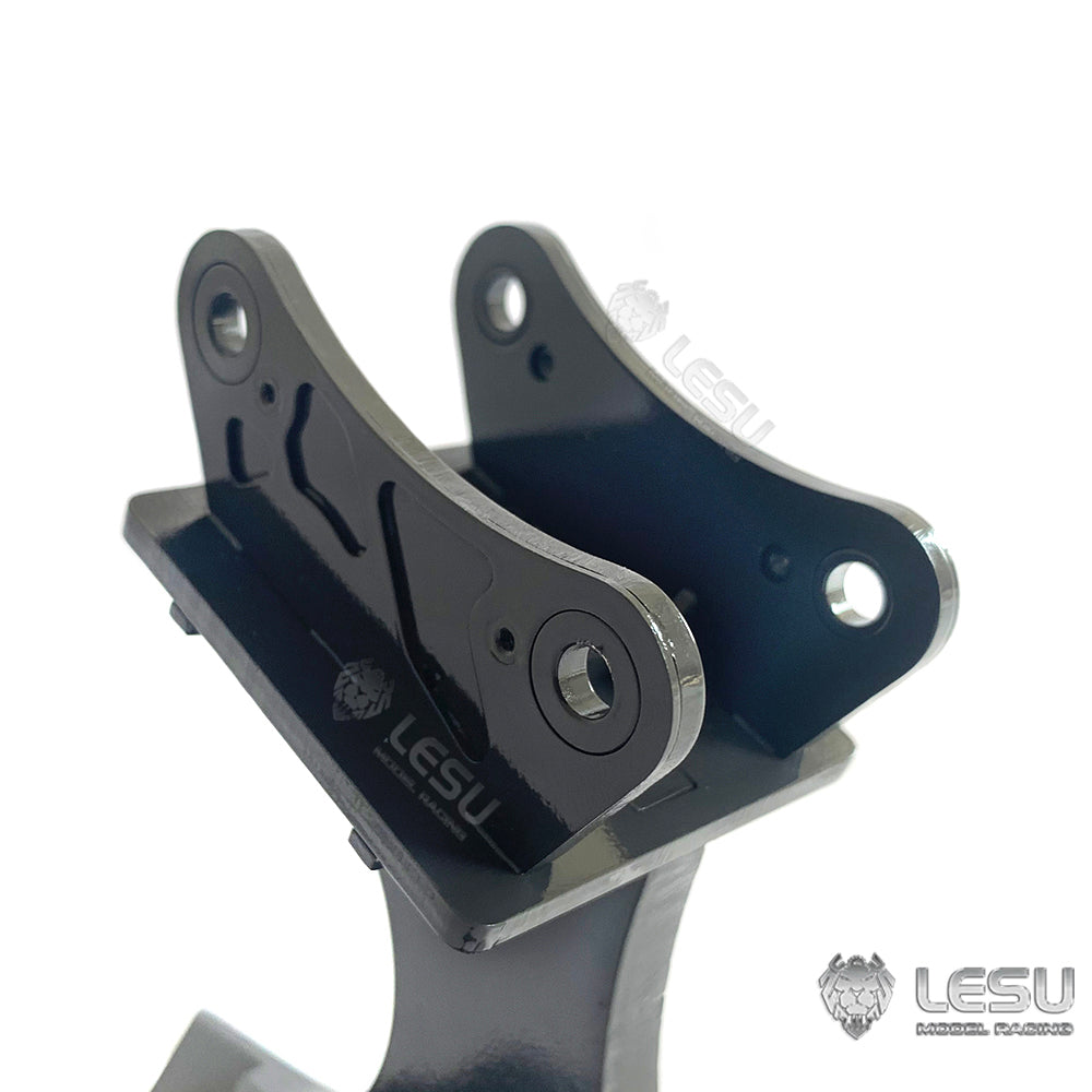 LESU Metal Fork Curved Blade Ripper Quick Release Compactor Tiltable Bucket for RC Excavator 1/14 ET35 Hydraulic Electric Digger