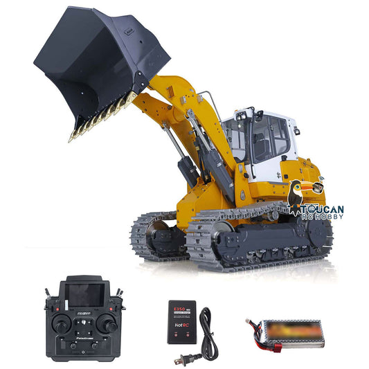 LESU Metal 1/14 RC Hydraulic Tracked Loader 636 Low Version With 2TH Reversing Valve Constructions Loaders Vehicle Model