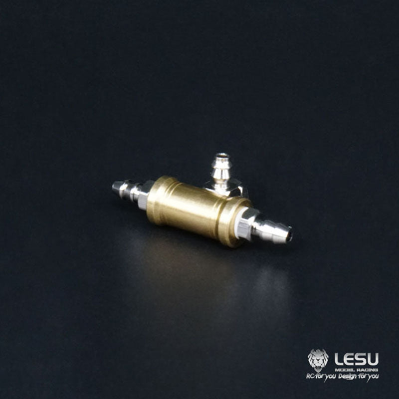 LESU 3CH Connector Hydraulic Flow Divider Valve for DIY 1/14 RC Dumper Truck Roll on off Tipper Model Car Spare Accessories