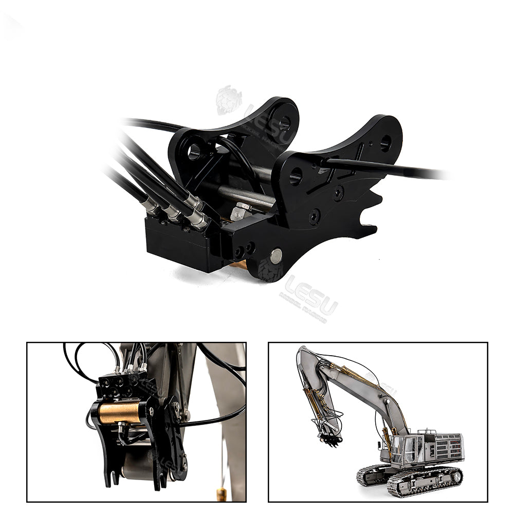Metal Hydraulic Quick Release Coupler for LESU 1/14 RC Hydraulic Digger Aoue C374F Radio Control Excavator Heavy Machine Model