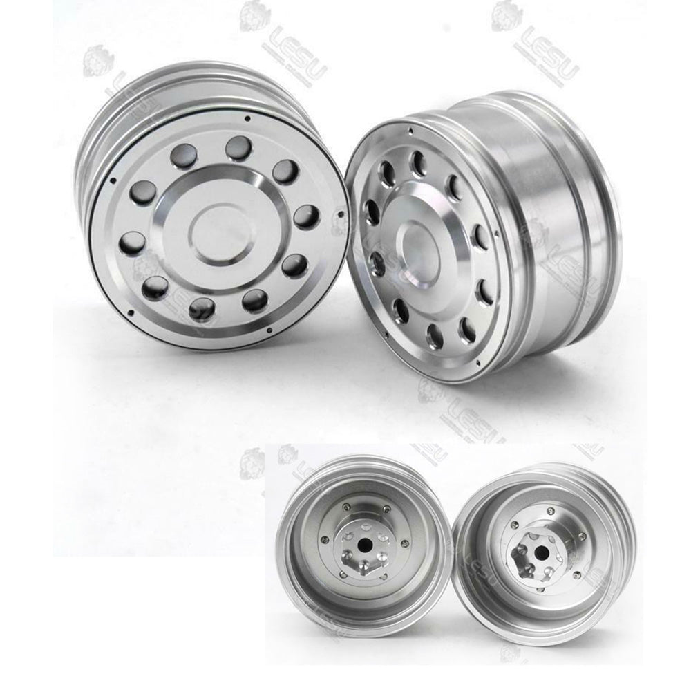 LESU Metal DIY Spare Part Front Hub Bearing Brake Suitable for 1/14 Scale RC Tractor Truck Radio Controlled Dumper Car