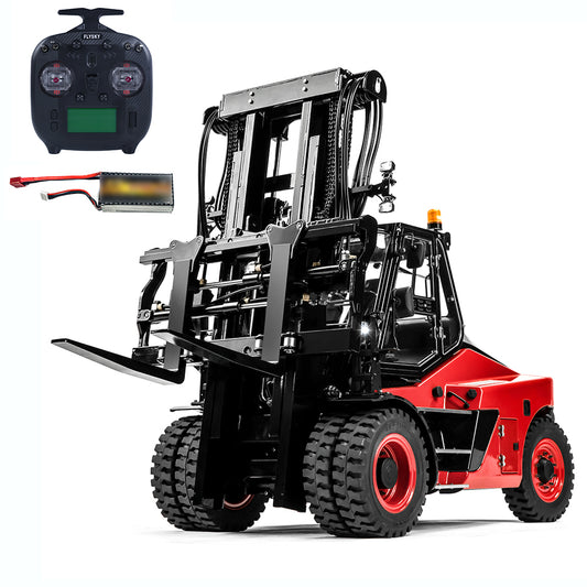 LESU Aoue-LD160S 1/14 Metal RC Hydraulic Forklift A0014 RTR with 6CH Reversing Valve Light Sound for Construction Vehicle Enthusiast