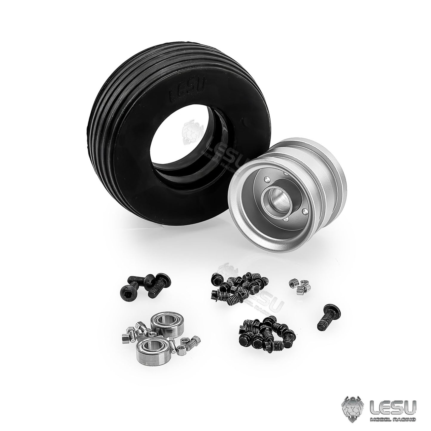29.1MM Metal Rear Wheel Hub for LESU AOUE 225A 1/14 RC Hydraulic Log Loader Remote Control Sugarcane Loader Grabber DIY Model