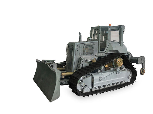 LESU 1/14 Aoue-DT60 Crawler Dozer Bulldozer RC Hydraulic Unpainted KIT Model Truck Pump W/ Motor ESC Light Sound System No Battery