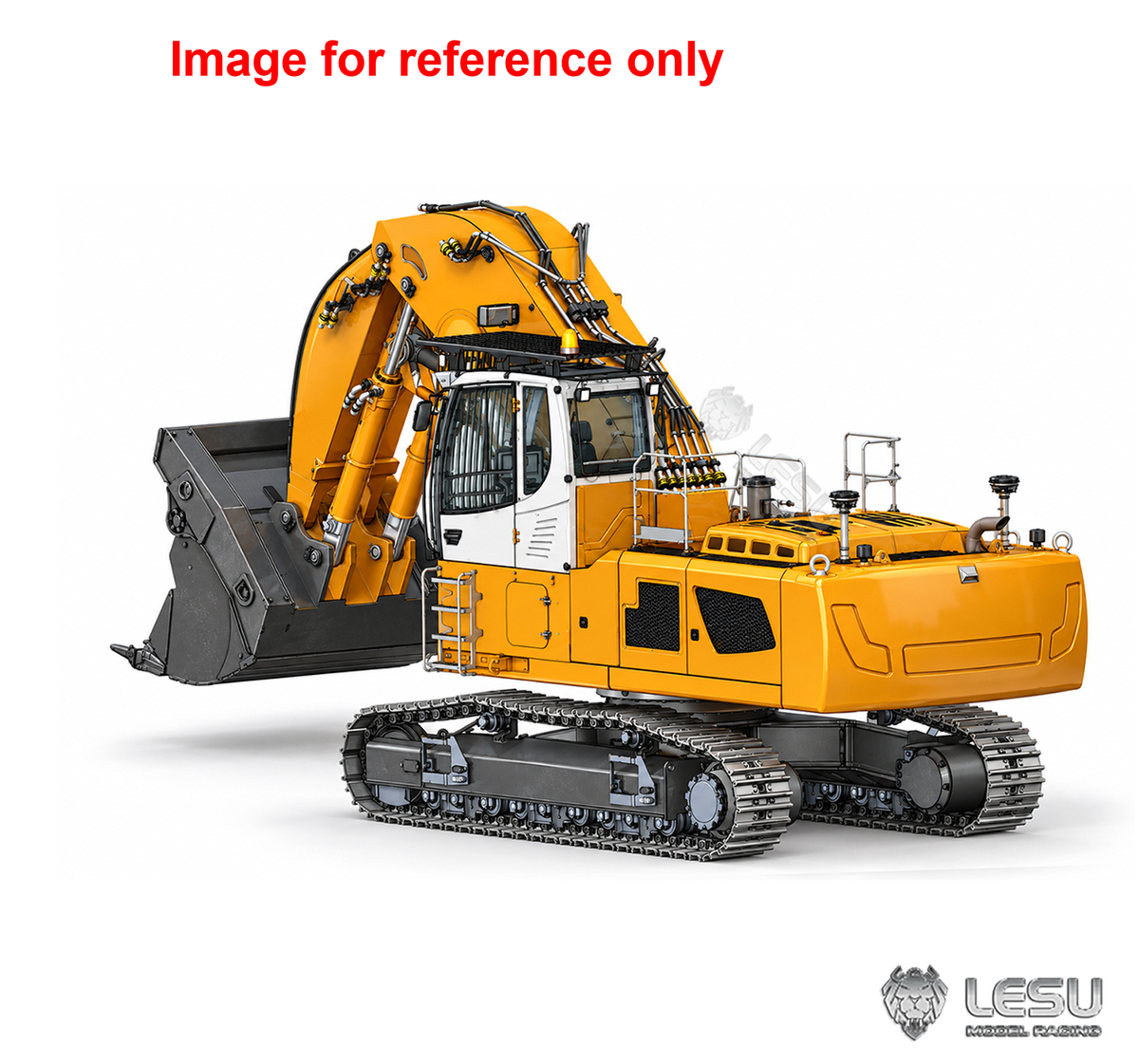 LESU LR956 1/14 Metal RC Front Shovel Digger B0031 Hydraulic Drive Dual Pumps 7CH Valve RTR/PNP Excavator with Light System