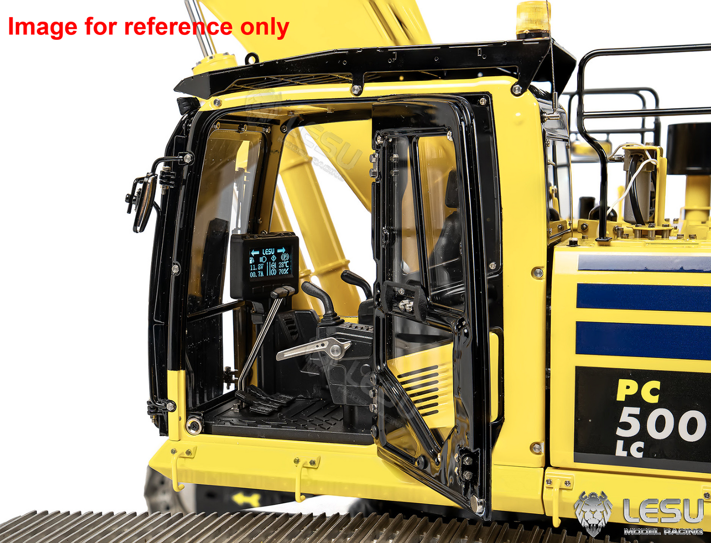 LESU Aoue PC500 1/14 Metal RC Hydraulic Tracked Excavator RC Digger Model 7Ways Valve 3-4MAP Pump Light System Assembled