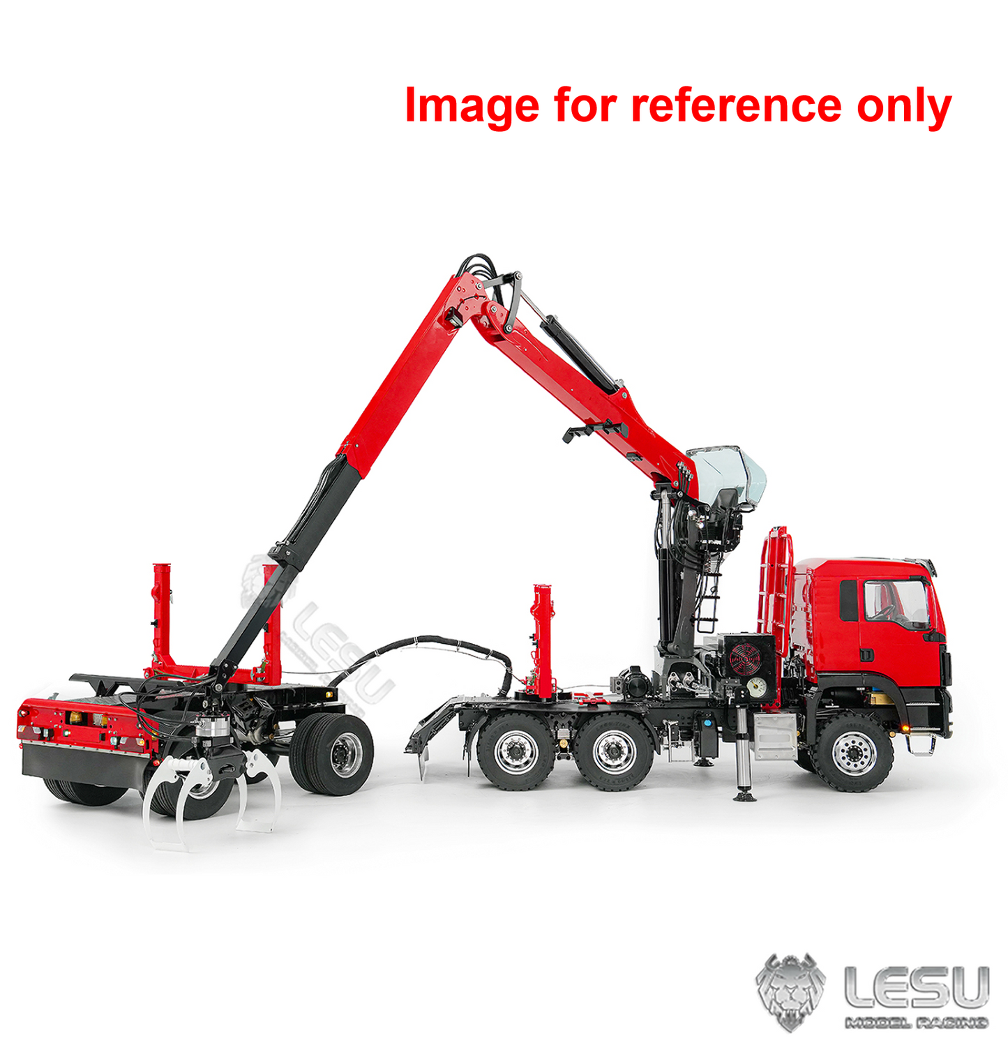 LIMITED-TIME SALE IN Stock LESU Z0073 1/14 RC Logging Truck Timber Transport Vehicle with Hydraulic Crane 6x6 Metal Chassis 8CH Valves 3Speed Gearbox Light Sound