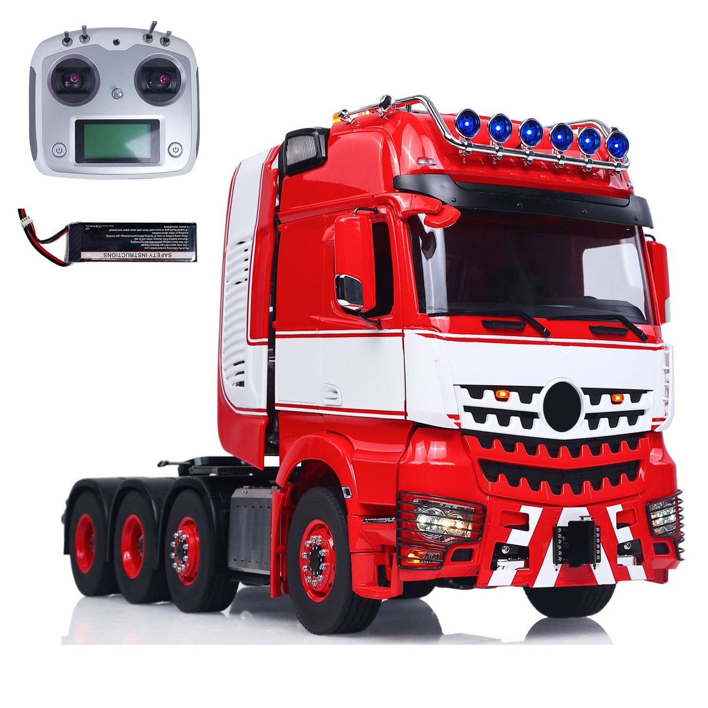 IN STOCK 1/14 LESU 8*8 3 Speed Highline RC Tractor Truck Metal Heavy-duty Chassis DIY RC Cabin W/ Motor Smoke Unit Light Sound Radio