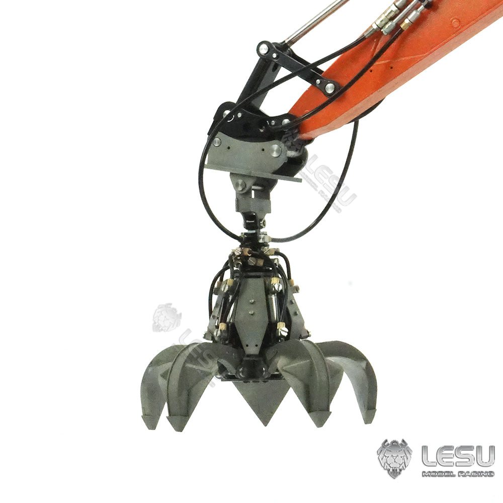 LESU 1/14 Metal Tracked 3Arms Aoue ET26L Hydraulic RC Excavator PL18EV Valve Smoke Gearbox Motor Servo Charger Battery Light Sound