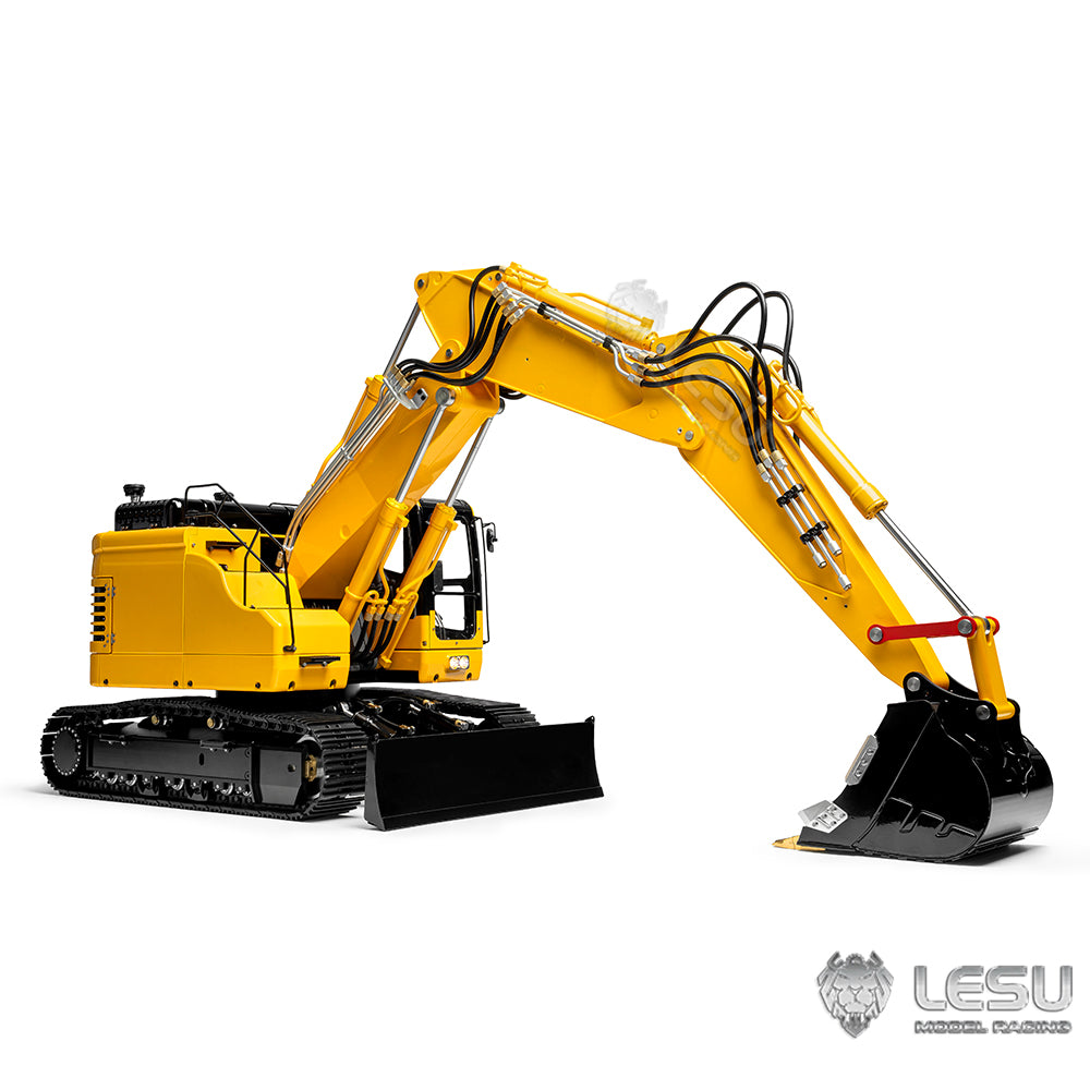 LESU AOUE ET26L 1/14 Metal RC Hydraulic Excavator B0012 Remote Controlled Construction Vehicle Light System Simulated GPS for DIY Hobby Collectors