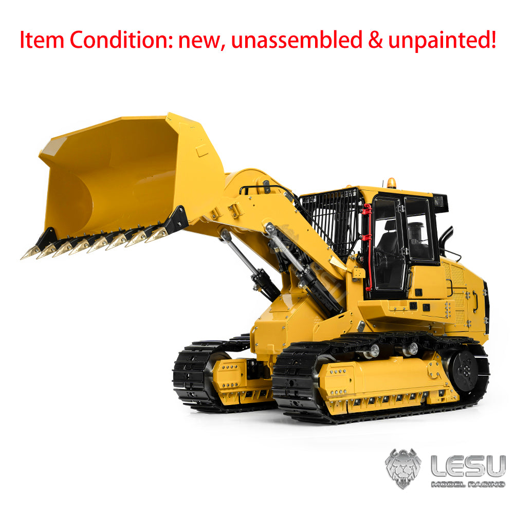 #Metal LESU 1/14 Hydraulic Remote Control Tracked 973K Loader Black Tracks RC Vehicle Standard Edition Unassembled Model