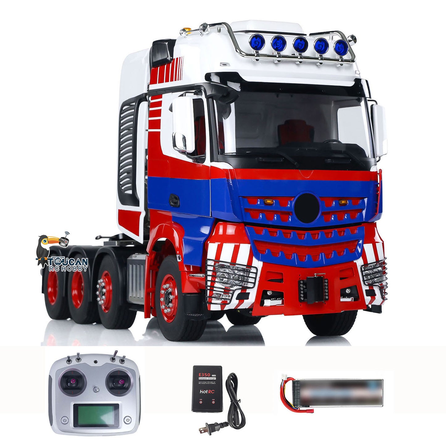 1/14 8x8 LESU RC Tractor Truck Radio Control Construction Vehicle DIY Electric Cars Metal Chassis Smoke Unit Sound 1851 3363