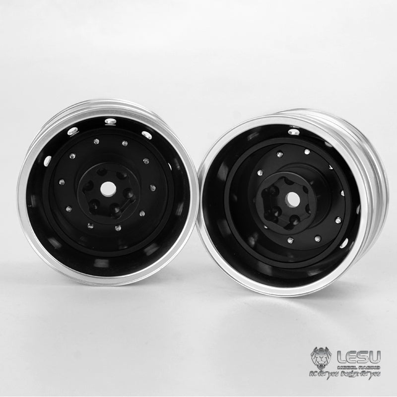 1/14 LESU Wide Metal Wheel Hub RC DIY Spare Part Suitable for Radio Controlled American FH12 FH16 RC Tractor Truck Cars