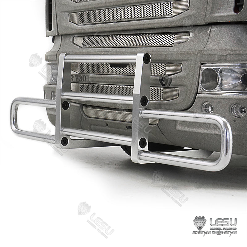 LESU Metal Spare Part Front Bumper Suitable for RC 1/14 Tractor Truck Model Radio Controlled R470 R620 DIY Cars Accessory