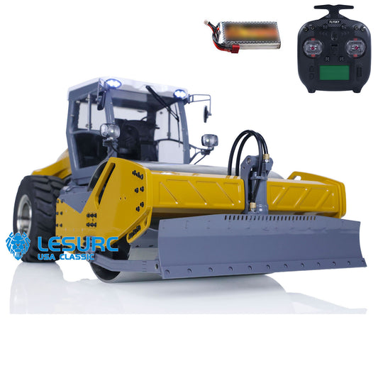 LESU 1/14 Metal RC Hydraulic Heavy-duty Remote Control Road Roller Aoue-H13i Ready to Ready Electric Car DIY Model