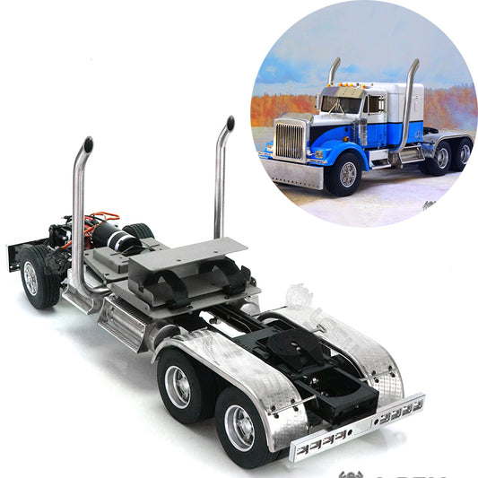 LESU 1/14 Scale Metal 6*6 Chassis for Remote Controlled Tractor Truck Motor Servo DIY Model W/O Battery Charger ESC