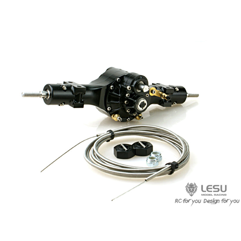 LESU Metal Rear Front Axle Differential Lock for 1/14 Scale Radio Controlled Tractor Truck Model Replacements Accessories