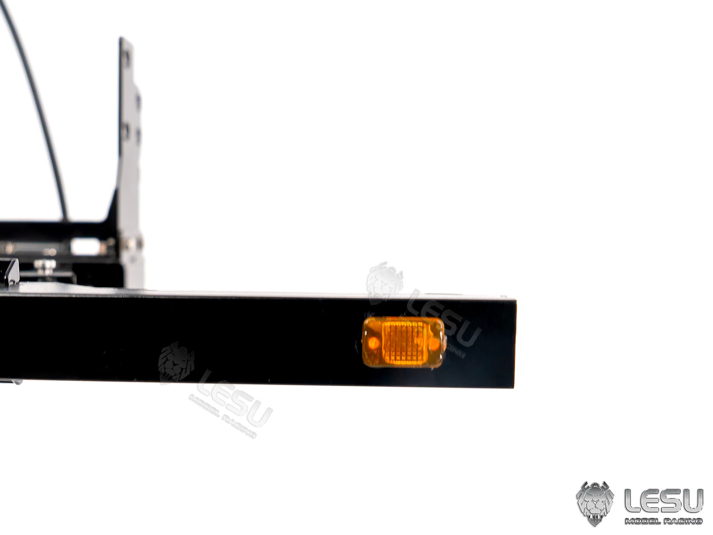 LESU Metal Hydraulic Telescopic Rear Tail Bumper Sets for Roll On Off Dumper DIY 1/14 Remote Control Truck Model Without Light