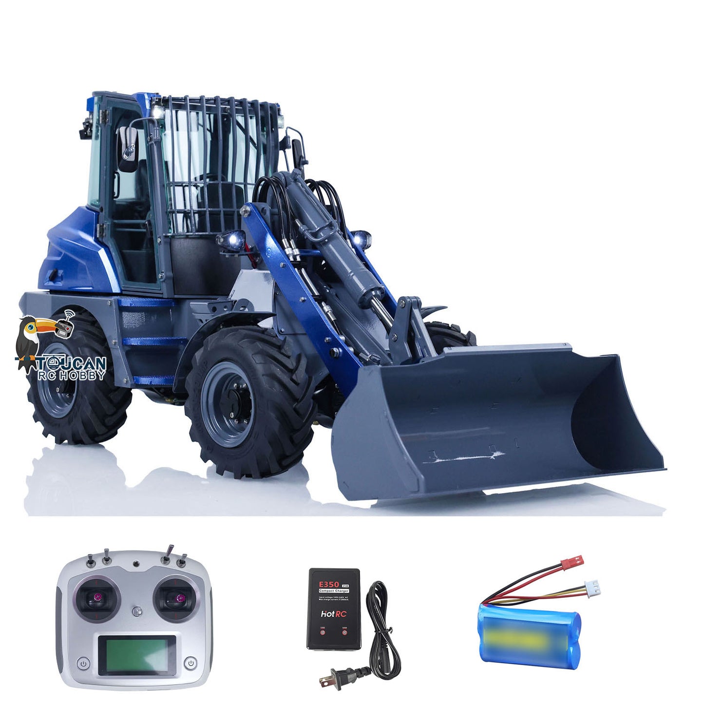 LESU 1/14 RC Hydraulic Loader AOUE MCL8 Construction Tipper Model With Sound Radio Control 4 TH Reversing Valve Rear Hook