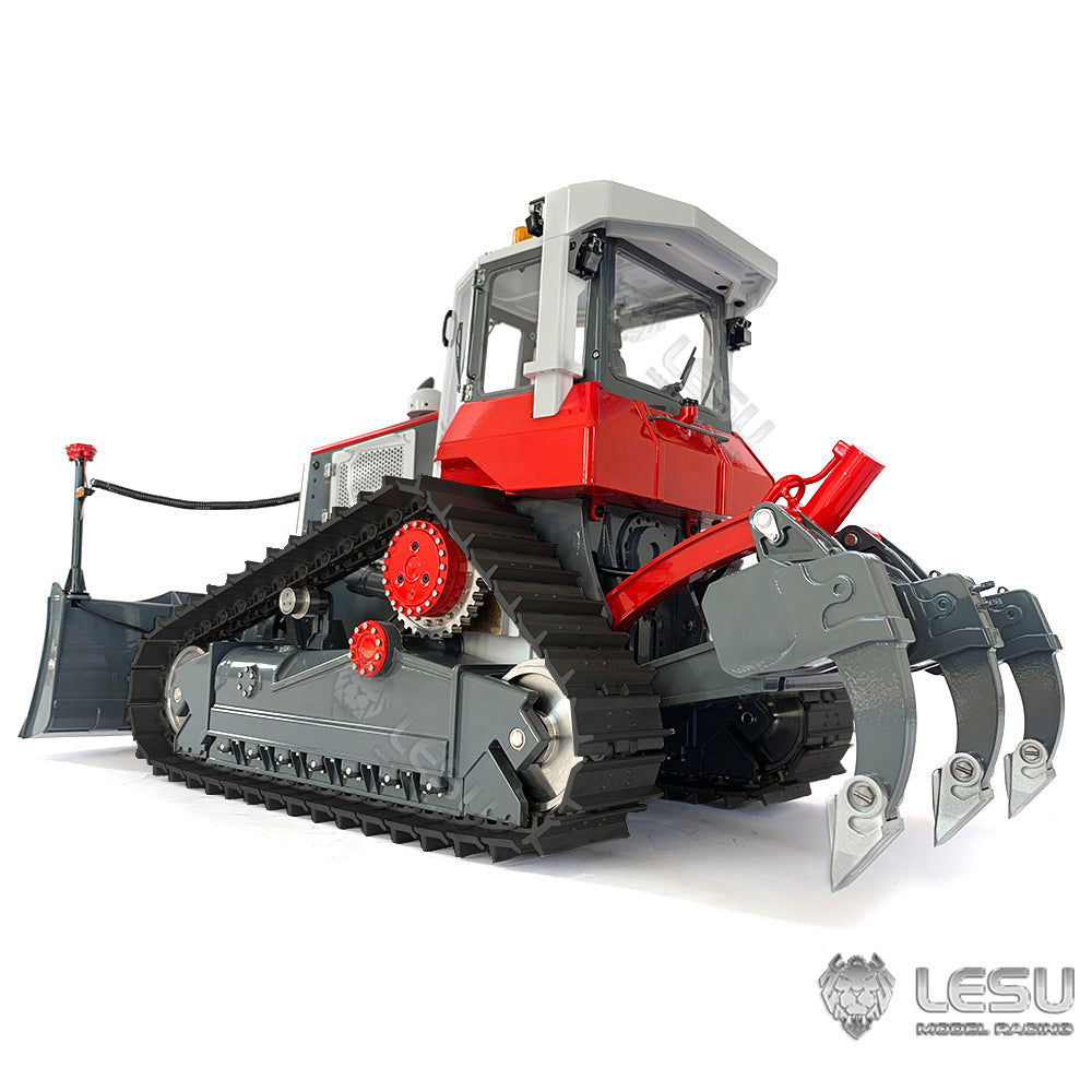 LESU 1/14 RTR RC Painted Assembled Hydraulic Model Aoue-DT60 Crawler Dozer Bulldozer W/ Light Sound PL18EV Controller Motor ESC